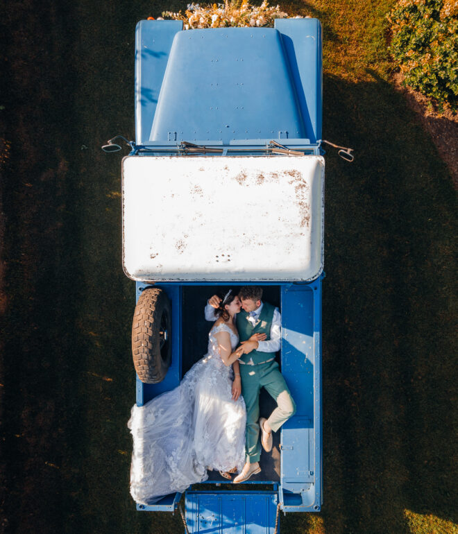 Drone fotografie Bruiloft